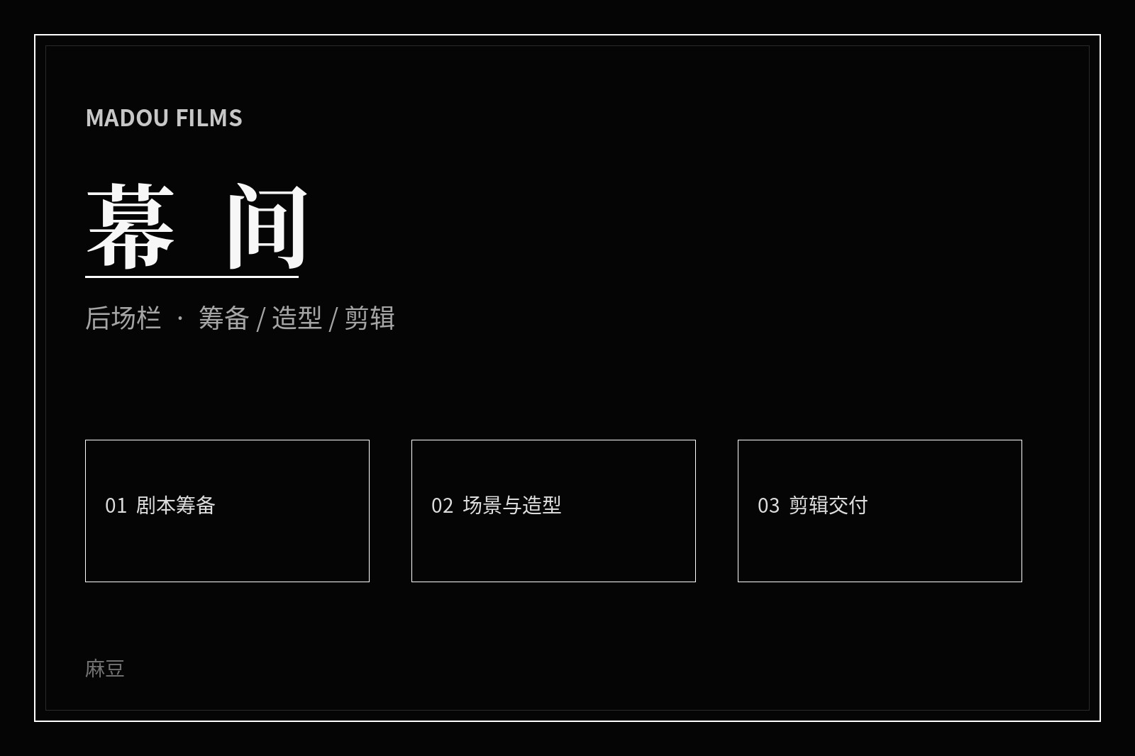 影视创作幕后主题画面